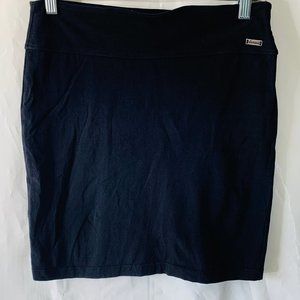 Element Knit Navy Straight Mini Skirt